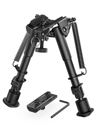 6-9 Inches Rifle Bipod with Bipod Mount Adapter for M-Rail