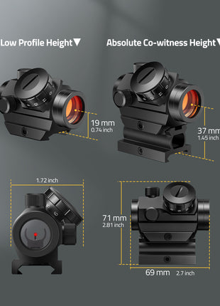 The dot sight scope is cheaper than leupold red dot sight