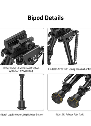 The bipod details