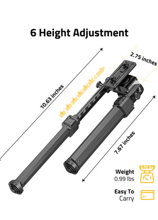 The Bipod With 6 Height Adjustment