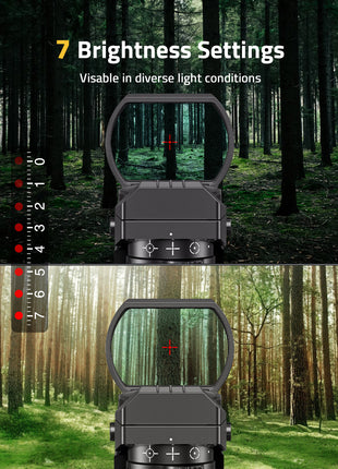 7 Brightness Settings of the Red Dot Sight 
