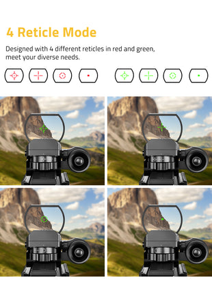 4 Reticle Mode of the Red Dot Sight