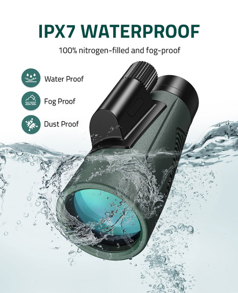 Waterproof & fogproof & dustproof monocular scope