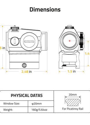 Architecture of the red dot sight