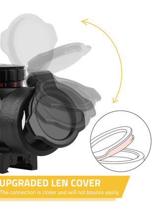 The red dot sight with upgraded len cover
