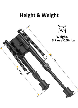 The size of bipod