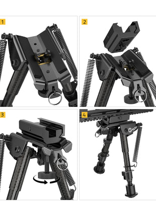The installation instruction of the bipod