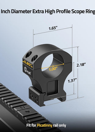 The Specification of CVLIFE 1 Inch Scope Rings