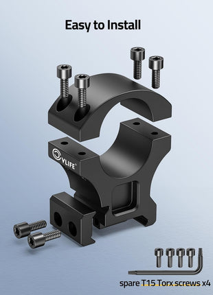 CVLIFE 1 Inch Scope Rings Easy to Install