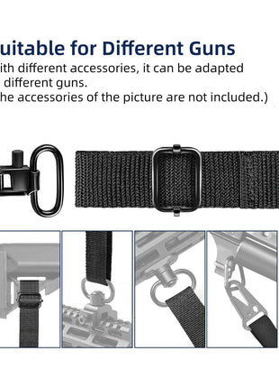 The rifle sling suitable for different guns
