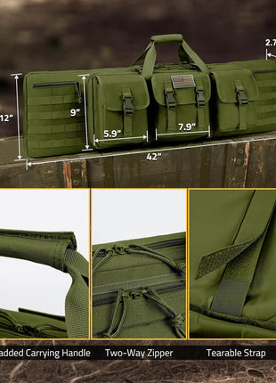 The Specification of CVLIFE 42" Double Soft Rifle Case Tactical Long Bag