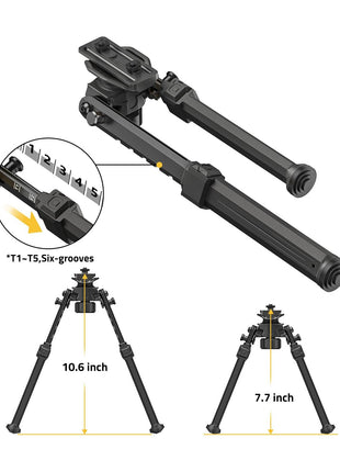 CVLIFE 7.7-10.6 Inches Bipod
