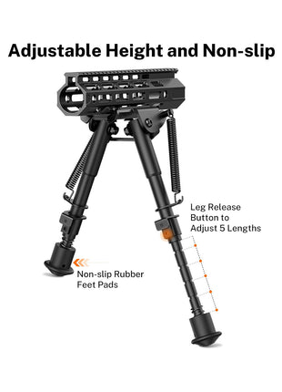 CVLIFE Rifle Bipod with Adjustable Height