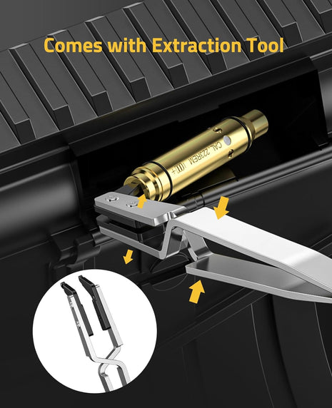The 223 Bore Sight Comes with Extraction Tool