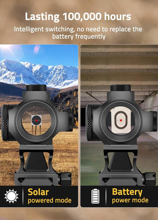 CVLIFE SOLAR RED DOT SIGHT WITH LONG BATTERY LIFE
