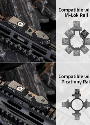 CVLIFE Green Laser Compatible with Picatinny Rail & M-lok Rail