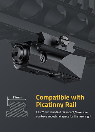Laser Sight Compatible with Picatinny Rail