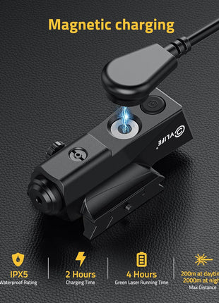 Tactical Laser Sight with Magnetic Rechargeable
