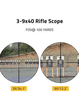 CVLIFE 3-9X40 Rifle Scope