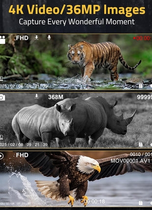 4K Video/36MP lmages Capture Every Wonderful Moment