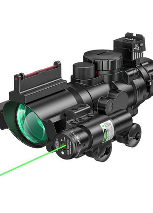 CVLIFE JackalHowl 4x32 Prism Tactical Rifle Scope Red & Green & Blue Illuminated Reticle Hunting Guns Scope