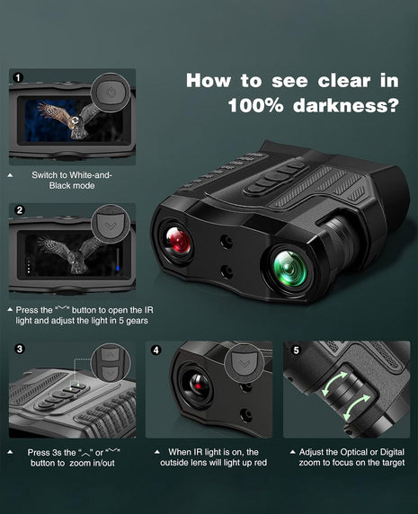 The Usage of CVLIFE Night Vision Binoculars Goggles