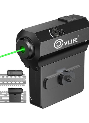 CVLIFE Red/Green Laser Sight Compatible with M-Lok and Picatinny Rail Low Profile Tactical Red/Green Dot Laser Magnetic Rechargeable Laser Beam Sight