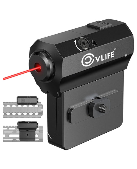 CVLIFE Red Laser Sight Compatible with M-Lok and Picatinny Rail