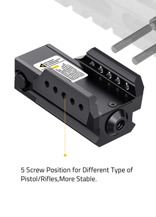 The Red Laser Sight With 5 Screw Position For Different Type Of Pistol Or Rifles