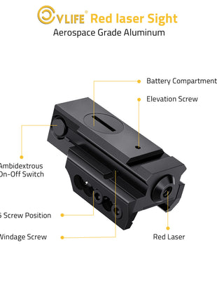 Architecture of the red laser sight