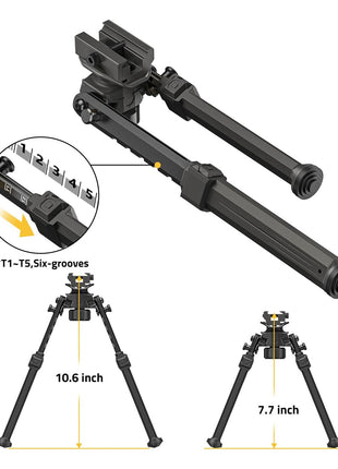 CVLIFE 7.7-10.6 Inches Bipod