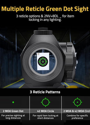 CVLIFE Multiple Reticle Green Dot Sight