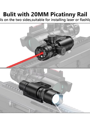 CVLIFE Rifle Scope with Picatinny Rail