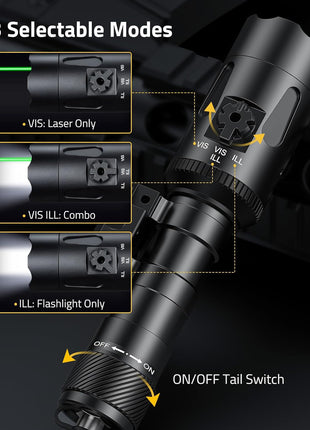 CVLIFE 1680 Lumens Laser Light Combo with 3 Selectable Modes