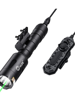 CVLIFE 1680 Lumens Rifle Light Laser Combo Compatible with M-Rail