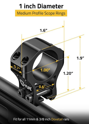 scope mount fits for 11mm & 3/8 inch dovetail rails
