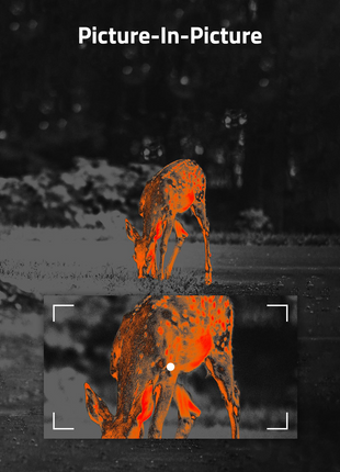 picture-in-picture - CVLIFE BearPower 25mm 384×288 Thermal Rifle Scope