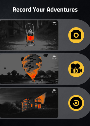 record your adventures with CVLIFE BearPower 25mm 384×288 Thermal Rifle Scope