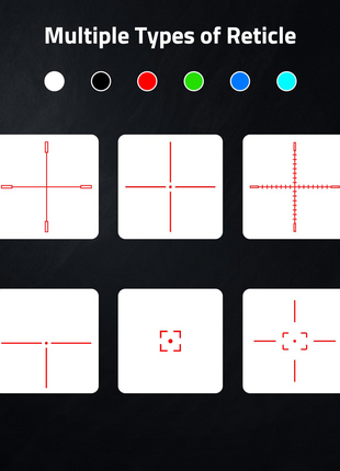 CVLIFE BearPower 25mm 384×288 Thermal Rifle Scope has multiple types of reticle