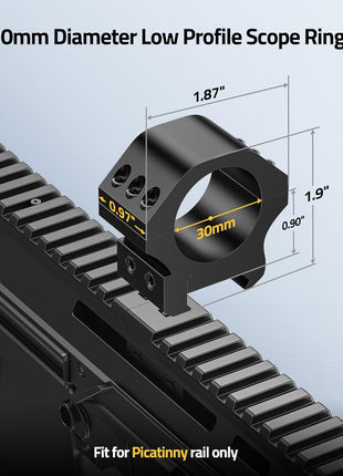 CVLIFE 30mm Scope Rings Mount for Picatinny Rails