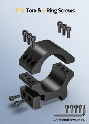 CVLIFE 30mm Scope Rings Mount for Picatinny Rails