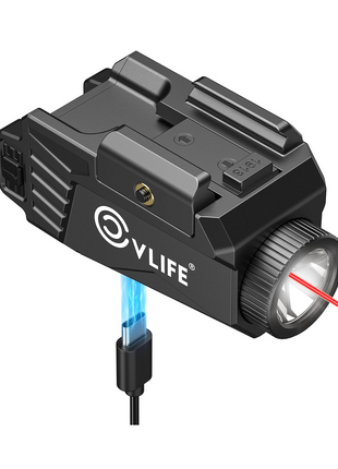CVLIFE 600 Lumens Pistol Light Laser Combo - Red