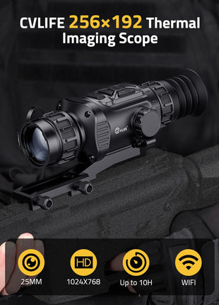 CVLIFE 256x192 thermal imaging scope - CVLIFE BearMight 1-4x25mm Thermal Rifle Scope