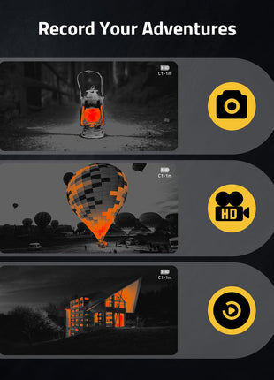 Record your adventures - CVLIFE BearMight 1-4x25mm Thermal Rifle Scope