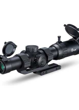 CVLIFE EagleBlaze LPVO 1-6X24 Rifle Scope with Illuminated BDC Reticle, 30mm Cantilever Mount, Zero Reset