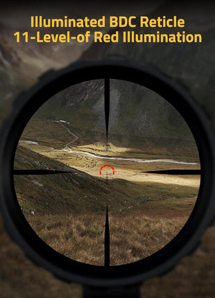 CVLIFE EagleBlaze LPVO 1-6X24 Rifle Scope with Illuminated BDC Reticle