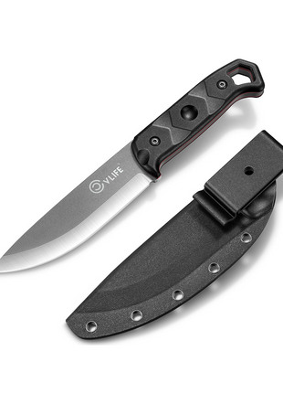 CVLIFE Full Tang Fixed Blade Knife -  black