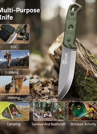multi-purpose CVLIFE Full Tang Fixed Blade Knife