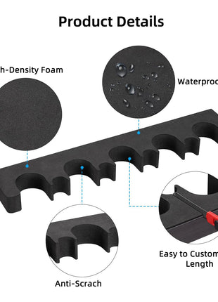 Details of CVLIFE Indoor Foam Gun Rack for Storage Rifle Rack with Magnetic Strip