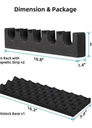 Dimension and Package of CVLIFE Indoor Foam Gun Rack